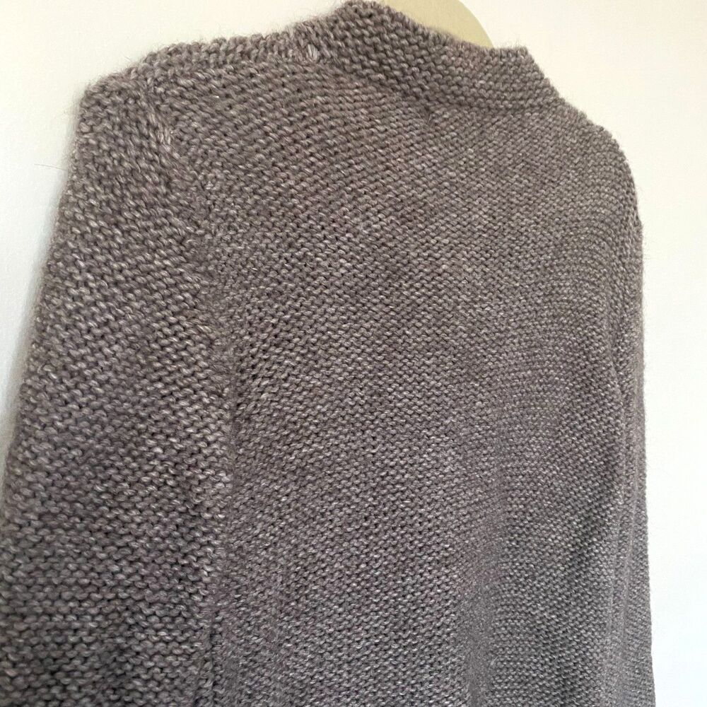 Anthropologie Elsamanda Sweater Brown Long Sleeve Knit Cardigan Sz M - Picture 7 of 12